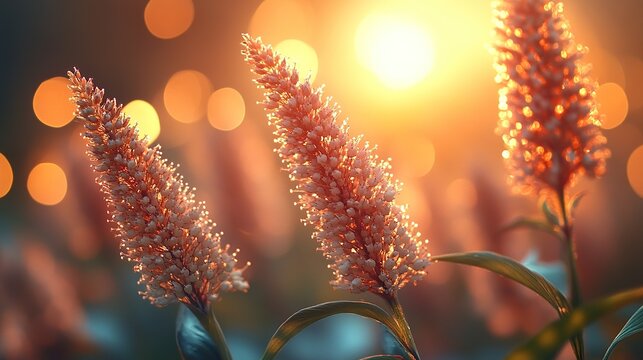 golden wheat field at sunset