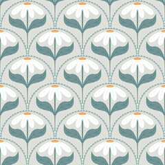 cute flower seamless pattern