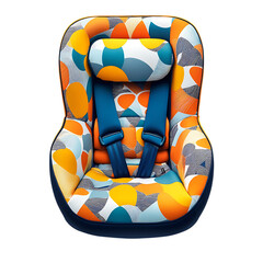 Child safety car seat design with modern fabric 