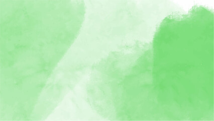 Green watercolor background with copyspace for your design. vector.