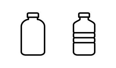 Bottle icon logo design. bottle sign and symbol