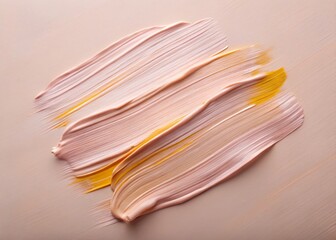 Abstract Beige Yellow Brush Stroke Background Texture for Design