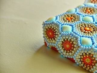 Abstract Blue and White Textured Background: High-Resolution Stock Photo