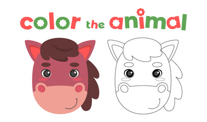 42 - Animals head coloring