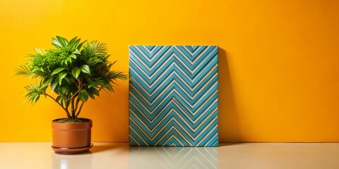 Abstract Blue Zigzag Minimalist Background - Modern Geometric Design