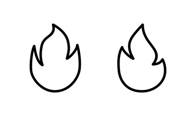 Fire icon logo design. fire sign and symbol