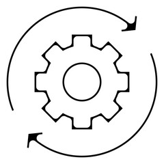 icone symbole pictogramme entreprise success engrenage reglage