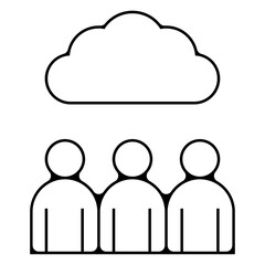 icone symbole pictogramme entreprise success groupe equipe