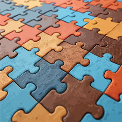 Fototapeta premium jigsaw puzzle piece