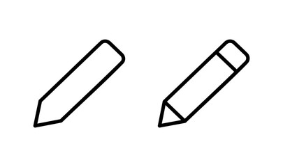 Pencil icon logo design. pen sign and symbol. edit icon vector