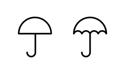 Umbrella icon logo design. umbrella sign and symbol