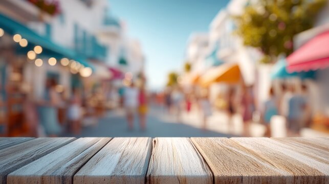 Scene is lively and bustling