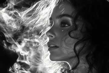 Fototapeta premium Portrait of a beautiful woman