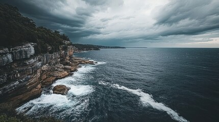 Dramatic coastal scenery