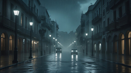 Fototapeta premium 霧と光の余韻