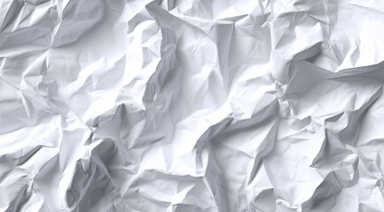 Obraz premium Crumpled white paper texture