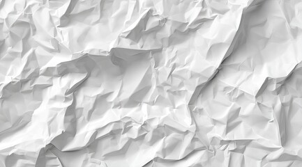 Obraz premium Wrinkled white paper texture