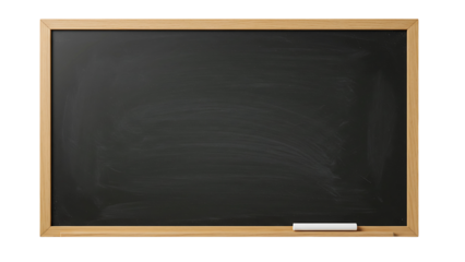 Blackboard with wooden frame