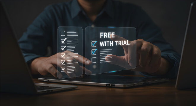 Free trial software download online subscription business digital marketing checklist application