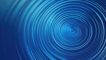 Abstract concentric circles in shades of blue, creating a dynamic visual effect