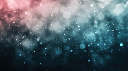 Obraz premium Abstract Bokeh Background with Pink and Blue Gradient and Glittering Lights Artistic Texture