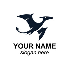 Pterodactyl Logo for Branding and Social Media