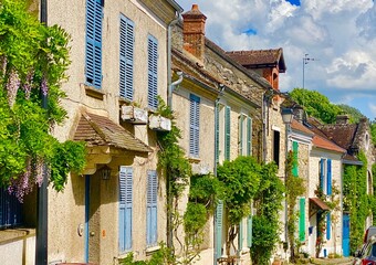 street in the old town of Samois sur Seine