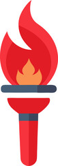 A glowing torch design showing fiery strength and commitment to raise awareness for blood cancer day  