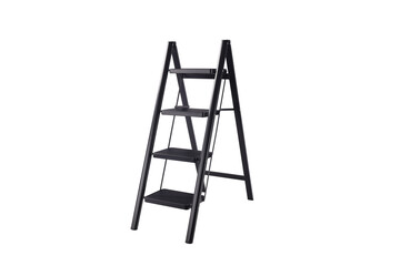 ladder on white background  Step Ladder 4 Step Folding