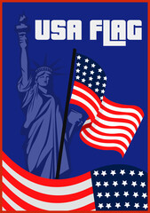 USA flag creative