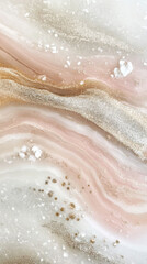 Obraz premium Abstract swirling pearlescent composition with glossy texture background