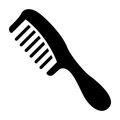 Hair Comb  Vector Glyph Icon Design