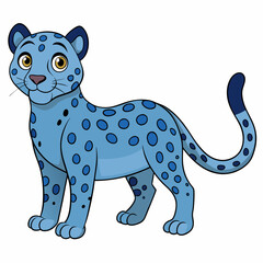 Mystic Twilight Leopard Vector Design