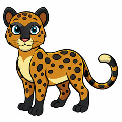 Mystic Twilight Leopard Vector Design