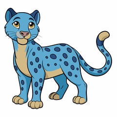 Mystic Twilight Leopard Vector Design