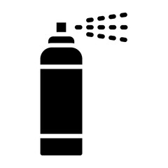 Hair Spray  Vector Glyph Icon Design