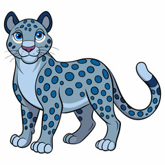 Mystic Twilight Leopard Vector Design