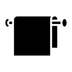 Towel  Vector Glyph Icon Design