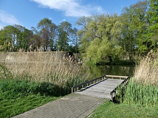 Ypres (Ieper), April 2025: Visit to the magnificent town of Ypres in Belgium - View of the ramparts...