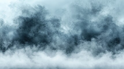 Misty fog dark smoke cloudy sky abstract background moody atmospheric mysterious nature