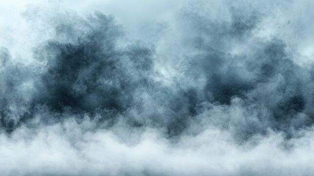 Misty fog dark smoke cloudy sky abstract background moody atmospheric mysterious nature