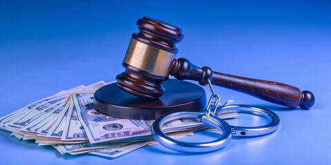 Corruption, Crime, Justice, Bribery, Legal System Stock Photo