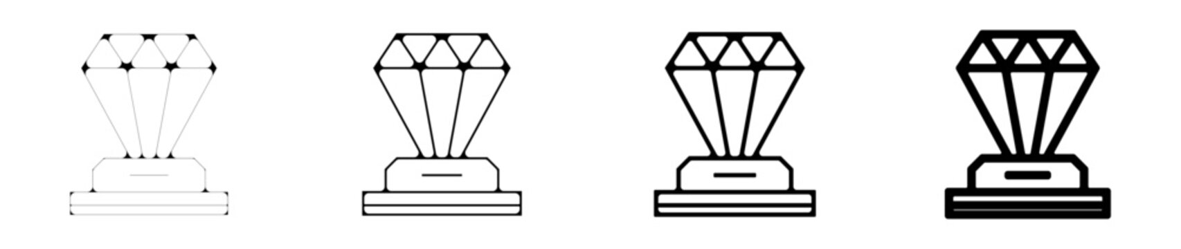icone symbole pictogramme entreprise success diamant pierre precieuse graisse