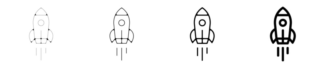 icone symbole pictogramme entreprise success fusée decollage graisse © ZAKLEFTY