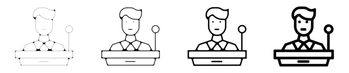 icone symbole pictogramme entreprise success travail discours graisse
