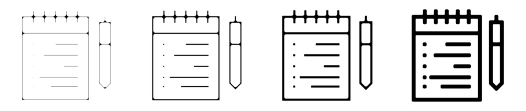 icone symbole pictogramme entreprise success travail document bloc note graisse