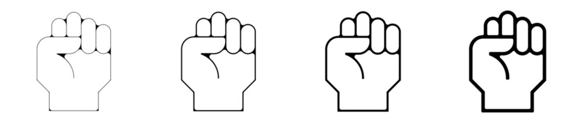 icone symbole pictogramme entreprise success travail main ferme determiné graisse