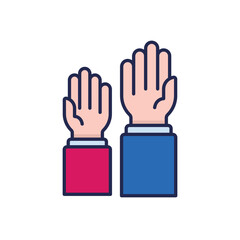 Obraz premium Democracy Vector icon