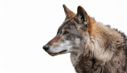Obraz premium realistic dire wolf isolated on transparent background