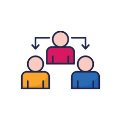 Delegates Vector icon